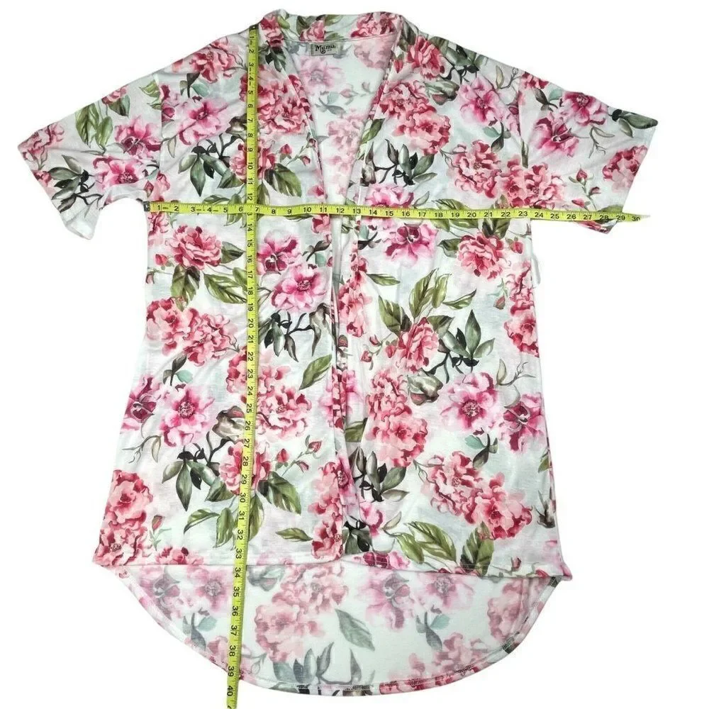 Show Me Your Mumu Brie Floral Rose Robe Kimono OS